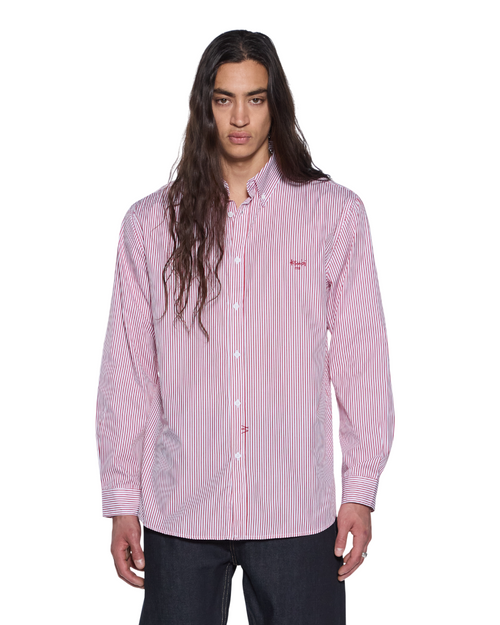 KADE LS SHIRT RED-WHITE