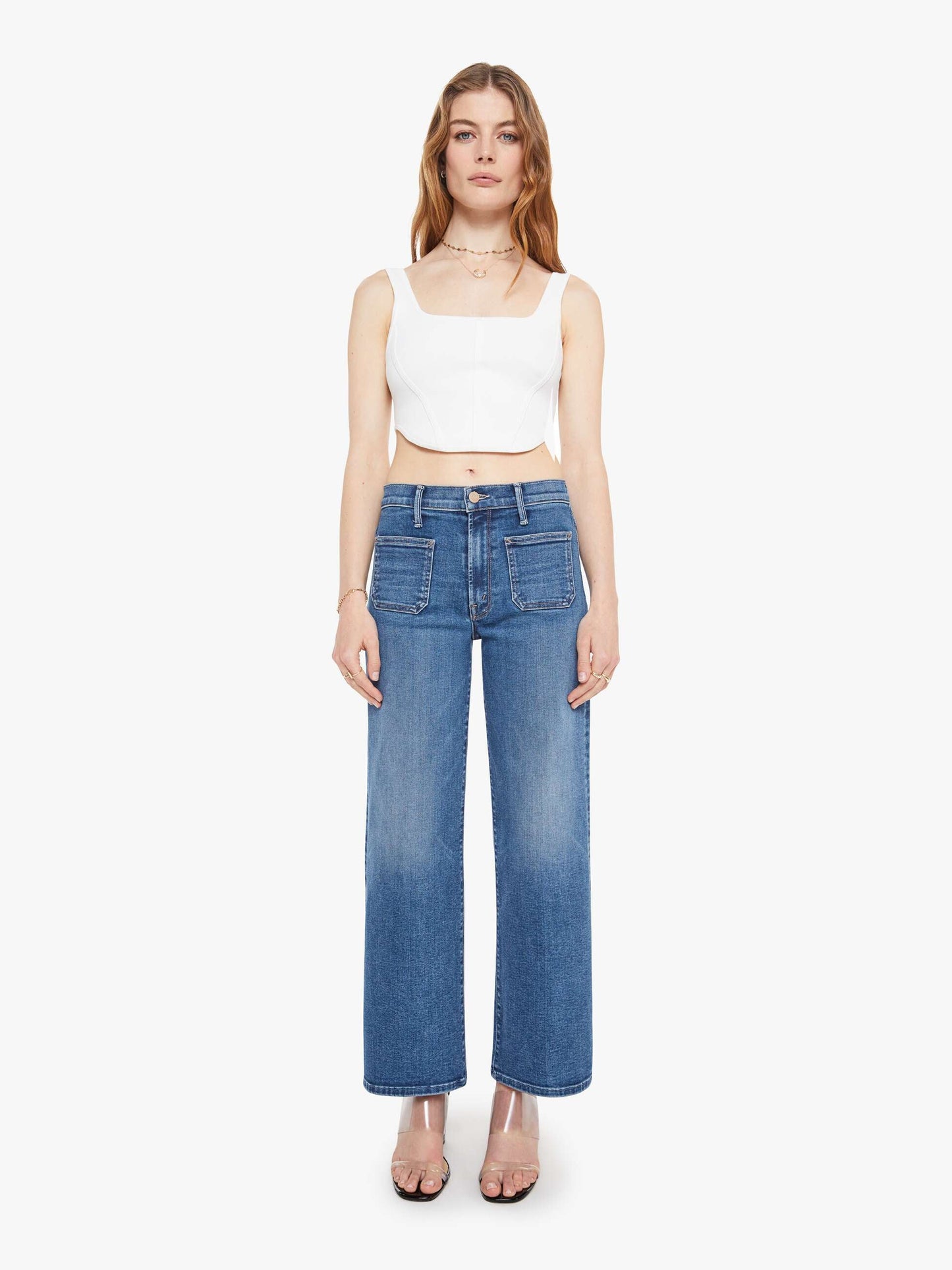 The Patch Pocket Mid Rise Maven Ankle - Let's Split