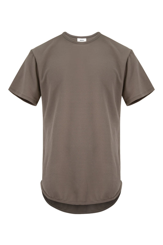Men's Essential Scallop Round Hem T-Shirt