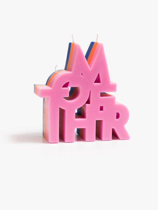 The Burnout MOTHER Candle - Blue Orange Pink