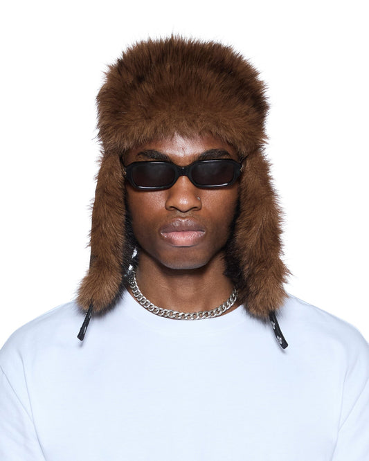 TRAPPER HAT FLOCKED BLACK