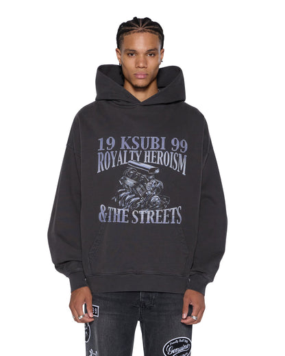 ENGINE EKCESS HOODIE FADED BLACK
