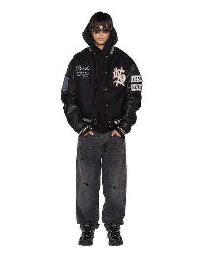 PLAYOFF VARSITY JACKET BLACK
