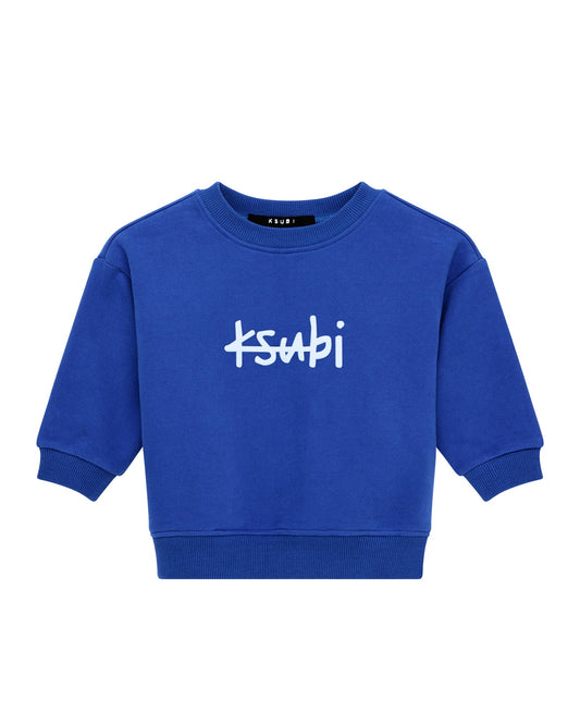 LIL 1999 BIGGIE CREW FLEECE COBALT