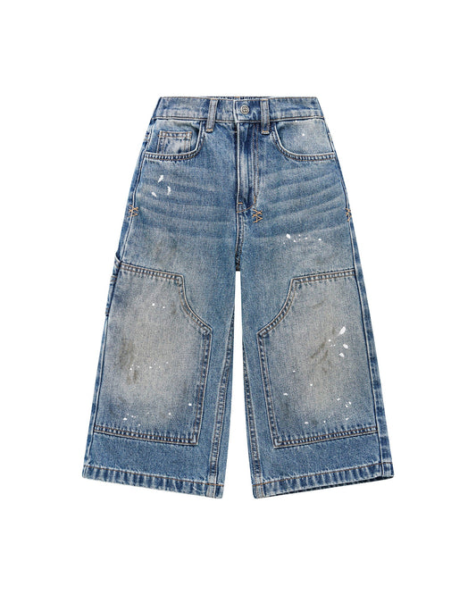 LIL CARPENTER JEAN PAINTER BLUE