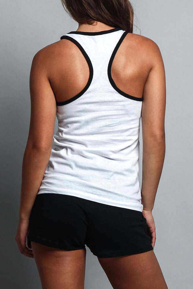 Women's Basic Contrast Piping Light Weight Tank Top (2-Pack)