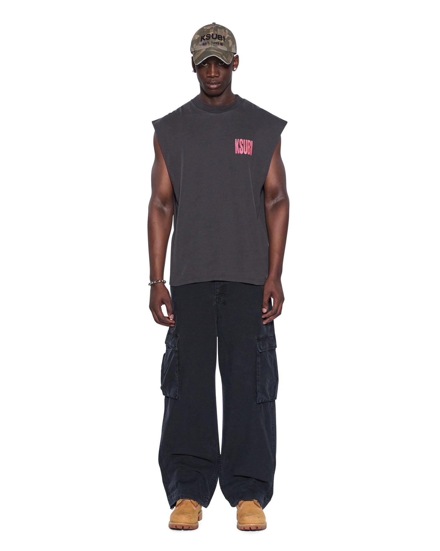 PANTHERA CUT OFF BIGGIE TEE ASH