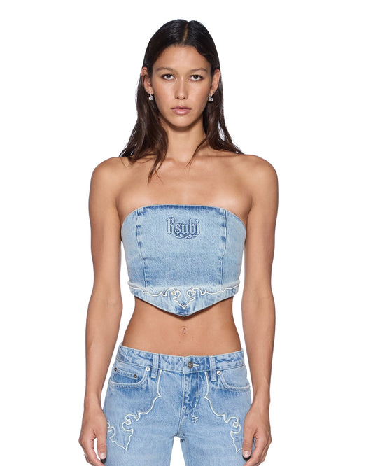 SCARF TOP KRYSTAL WESTERN