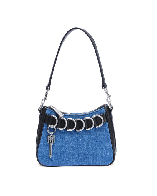 TRASH BAG MINI BLUE DENIM
