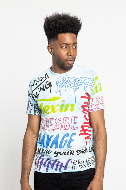 Tie Dye Graffiti T-Shirt